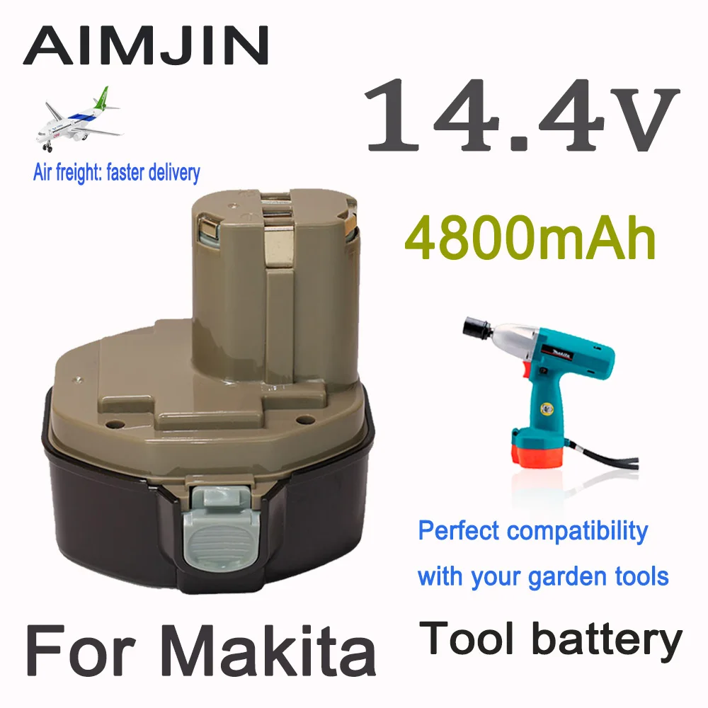 

Аккумулятор высокой емкости для Makita, 14,4 В, 4800 мАч, совместим с PA12, PA14, PA09, PA18, 9100, 1220, 1420, 1435, 6270D, 6280D