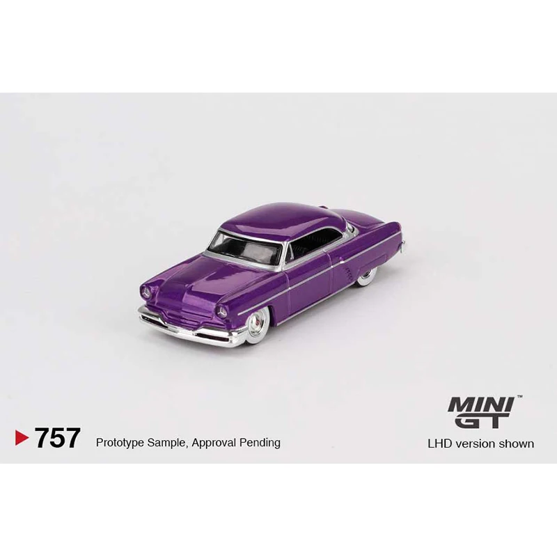 MINIGT 757 In Stock 1:64 Capri Hot Rod 1954 Purple Metallic Diecast Diorama Model Collection Miniature Toys