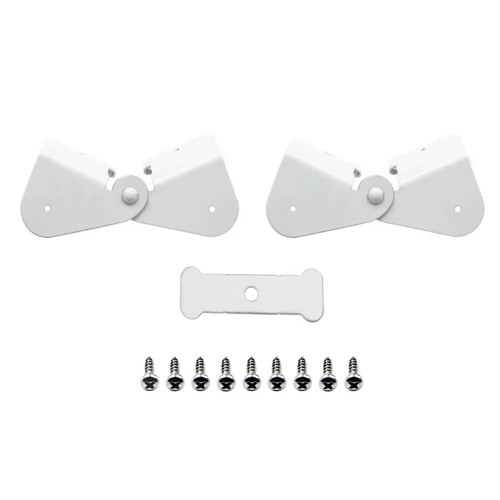 2x Gutter Extension Hinge Universal Replacing Rain Gutter Accessories for Square Downspout Easy Installation Drain Pipe Extender