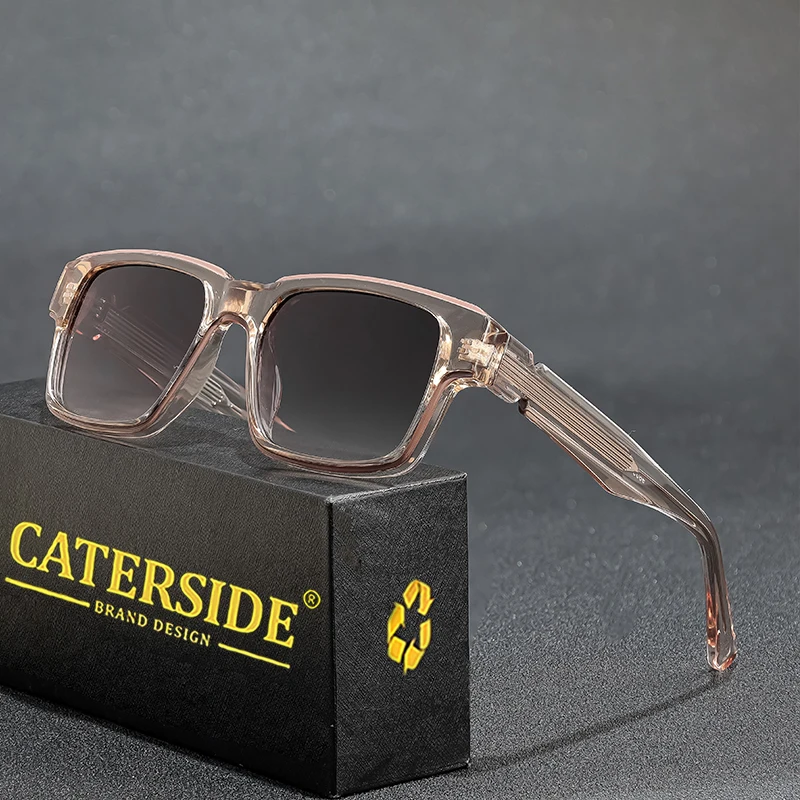 

CATERSIDE квадратные солнцезащитные очки мужские брендовые панк-высококачественные модные солнцезащитные очки для женщин путешествия пляж UV400 Lunette De Soleil