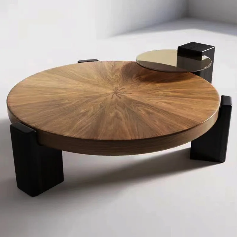 

Italian Minimalist Coffee Table Set Living Room High - End Designer Round Coffee Table Nordic Artistic Home Furniture FYCT