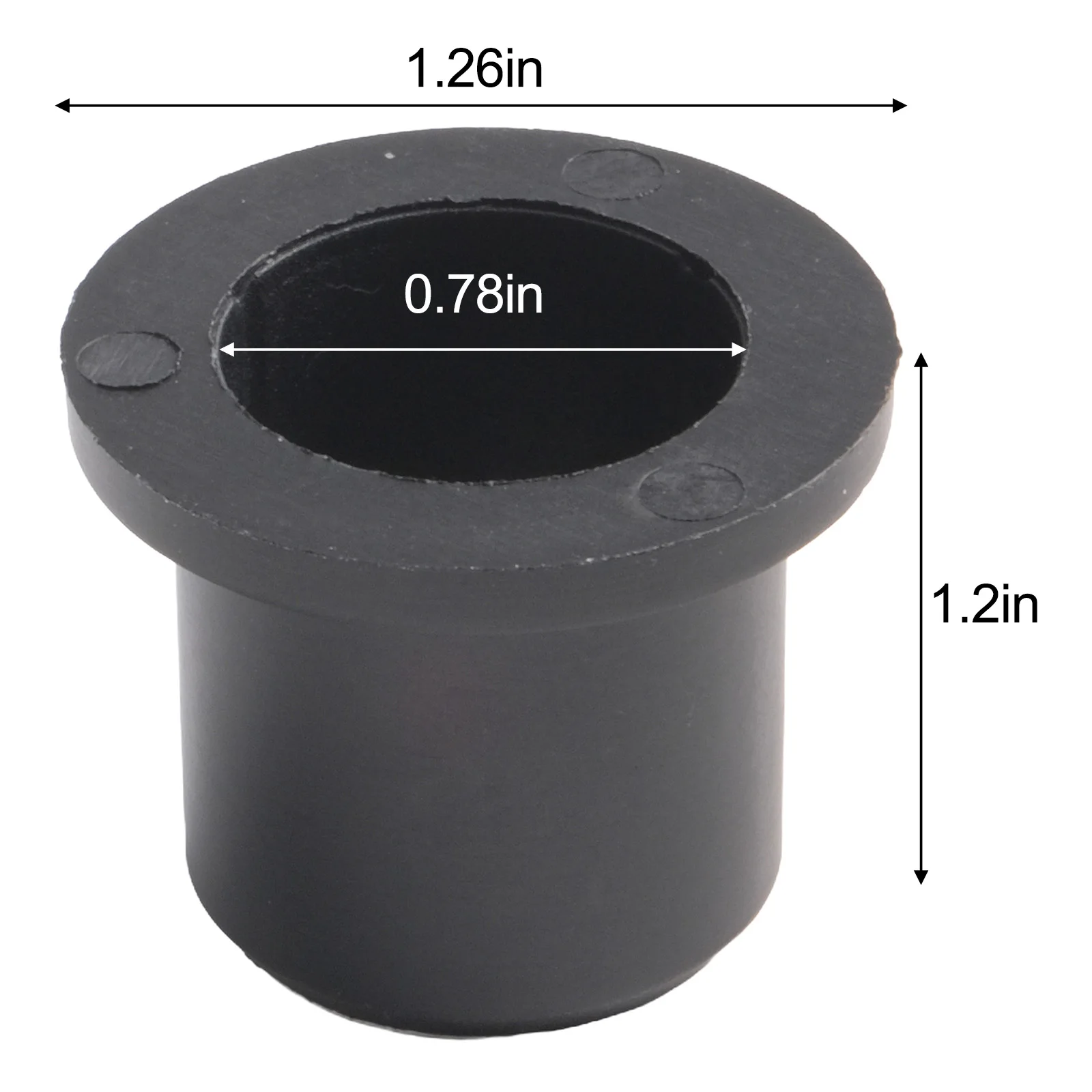 

4 Replacement Flanged Nylon Bushings for Front Wheels Compatible with 7410516A 7410516B 9410516 for Maintenance