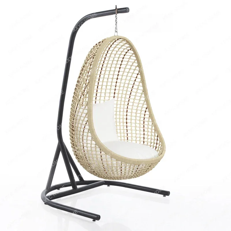 Outdoor Rattan Chair Glider Hanging Basket Home Leisure Swing Lazy Indoor Balcony Nest Chair Hammock