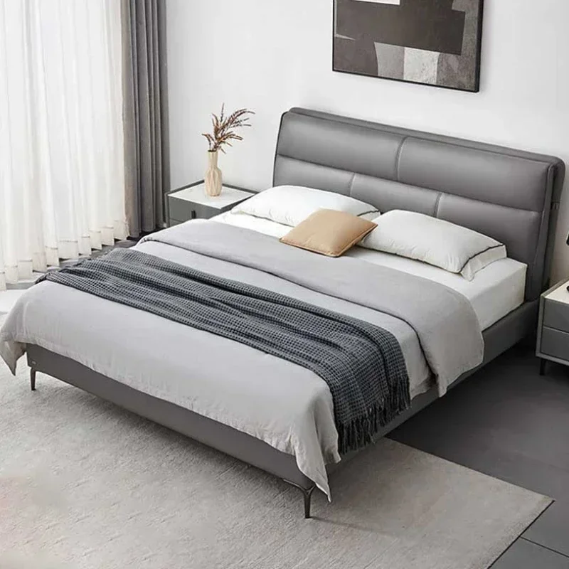 

Design Luxury Aesthetic Bed Frame Modern Vil King High End Frame Double Bed Kids Girl Safe Boys European Cama Salon Furniture