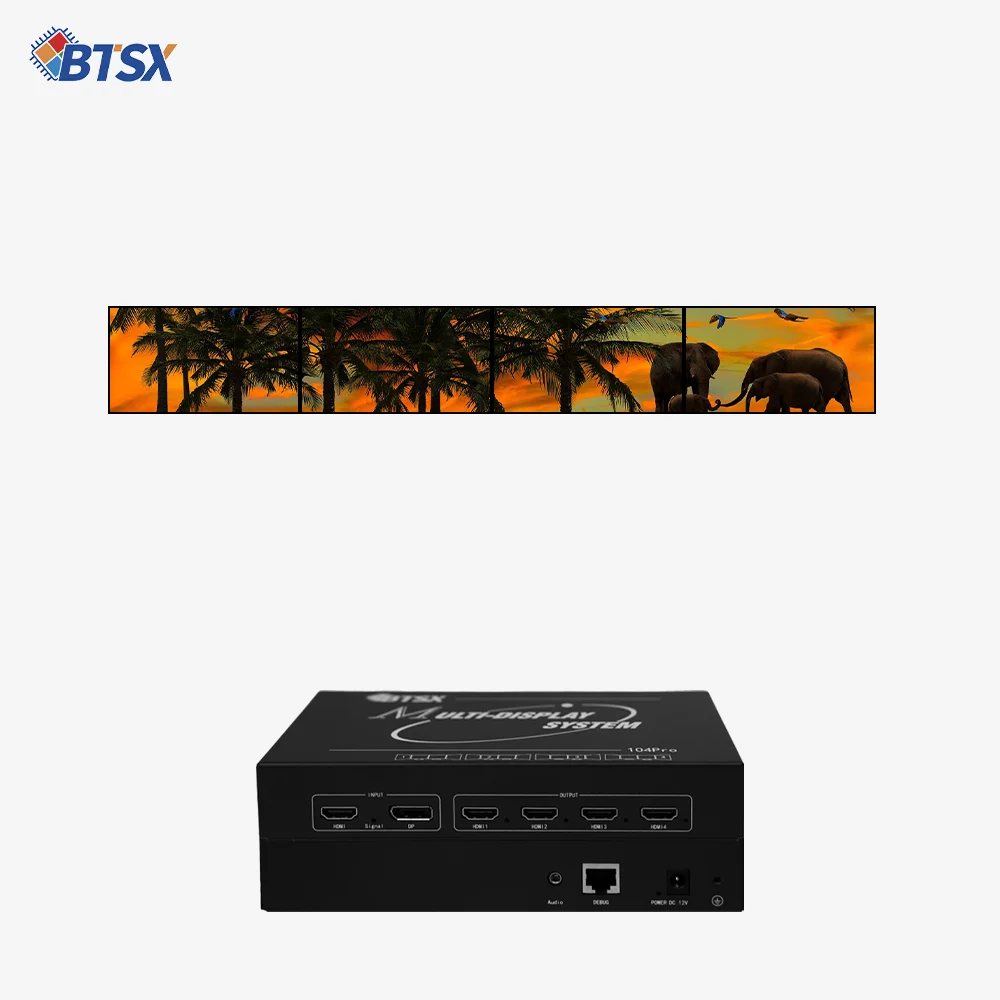 Bitvisus 1X2 2X1 3X1 4X1 Image Processor Switcher 1X3 1X4 2X2 4K Multi-Screen Splicing Device EDID Programmable Video Processor