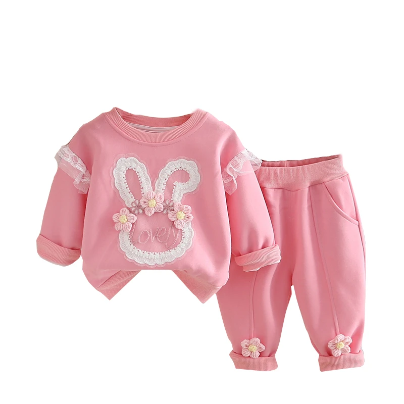 

New Autumn Baby Clothes Set Children Girls Long Sleeved T-Shirt Pants 2Pcs/Sets Kids Clothing Infant Costume Toddler Tracksuits