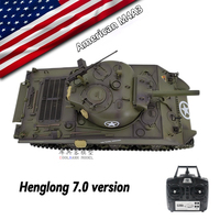 Henglong 3898 1/16 2.4G RC full scale simulation American Sherman M4A3 off-road military tank model remote control adult toy