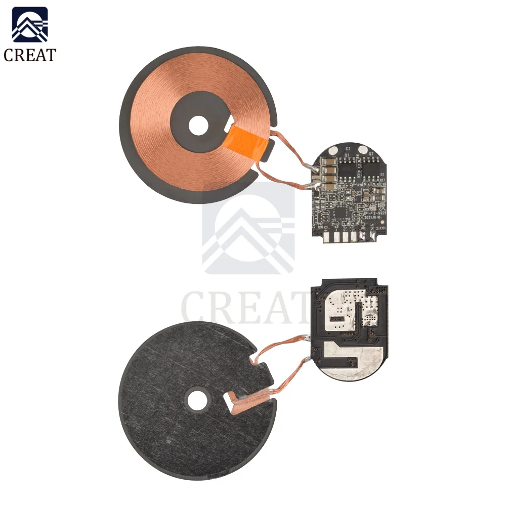 15W High Power Wireless Charger Module Transmitter PCBA Circuit Board with Coil Support PD Fast Charging