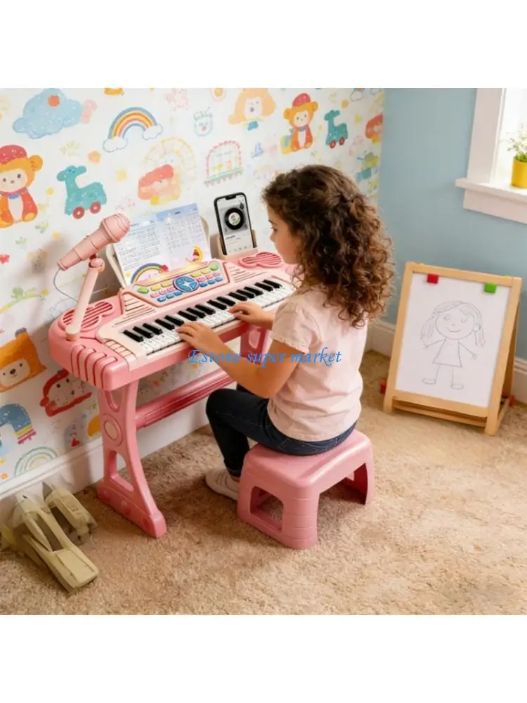 090B 37 Electronic Keyboard For Kids Featuring Multiple Sound Effects And USB Connection Perfect For Early Music Learning Ages 0