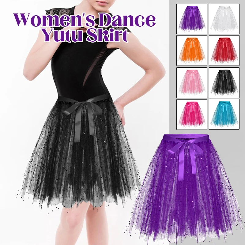 Frauen Prinzessin Kleid Mädchen Ballett Halloween Weihnachten Luxus Tutu Tüll Midi kurzes Kleid Retro Ballett Blase Pailletten Tanz kleid