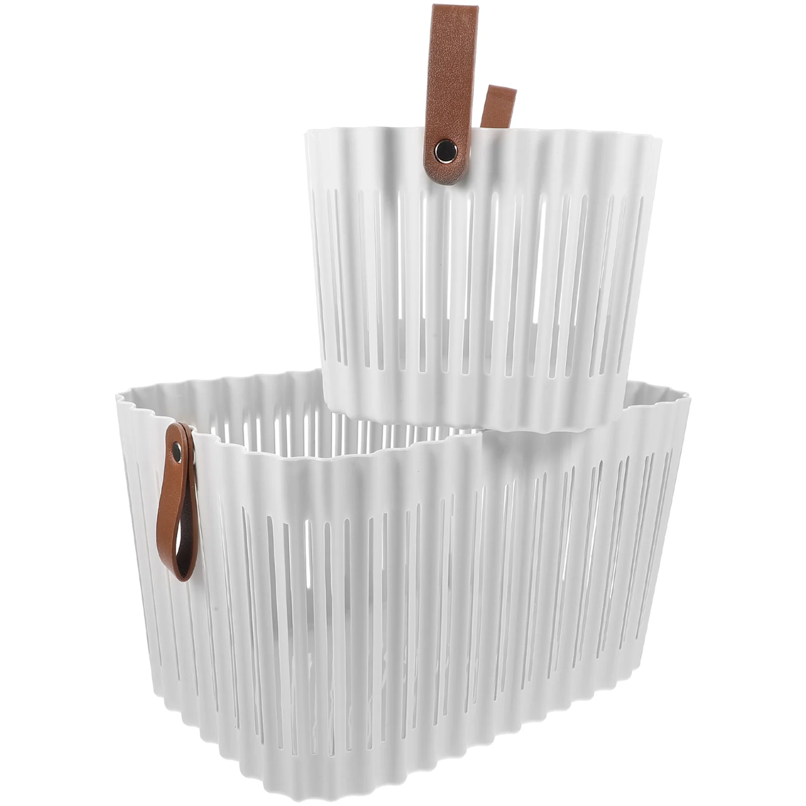 

2 Pcs Storage Basket H Large Capacity Laundry ganizer Bathroom Basket Plastic Hamper Bedroom Kids Room