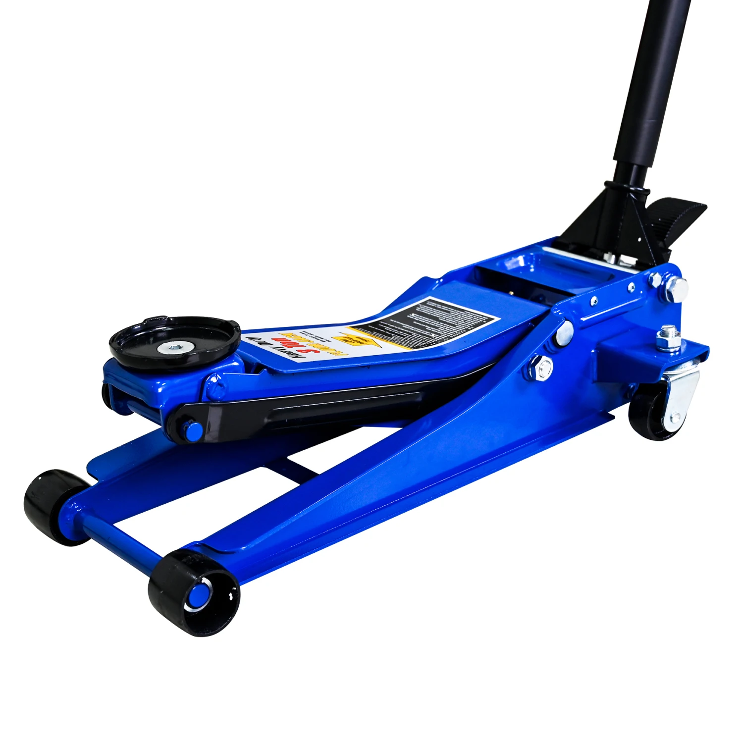 3T Heavy Duty Double Pump Floor Jack Foot Model - Horizontal Pump