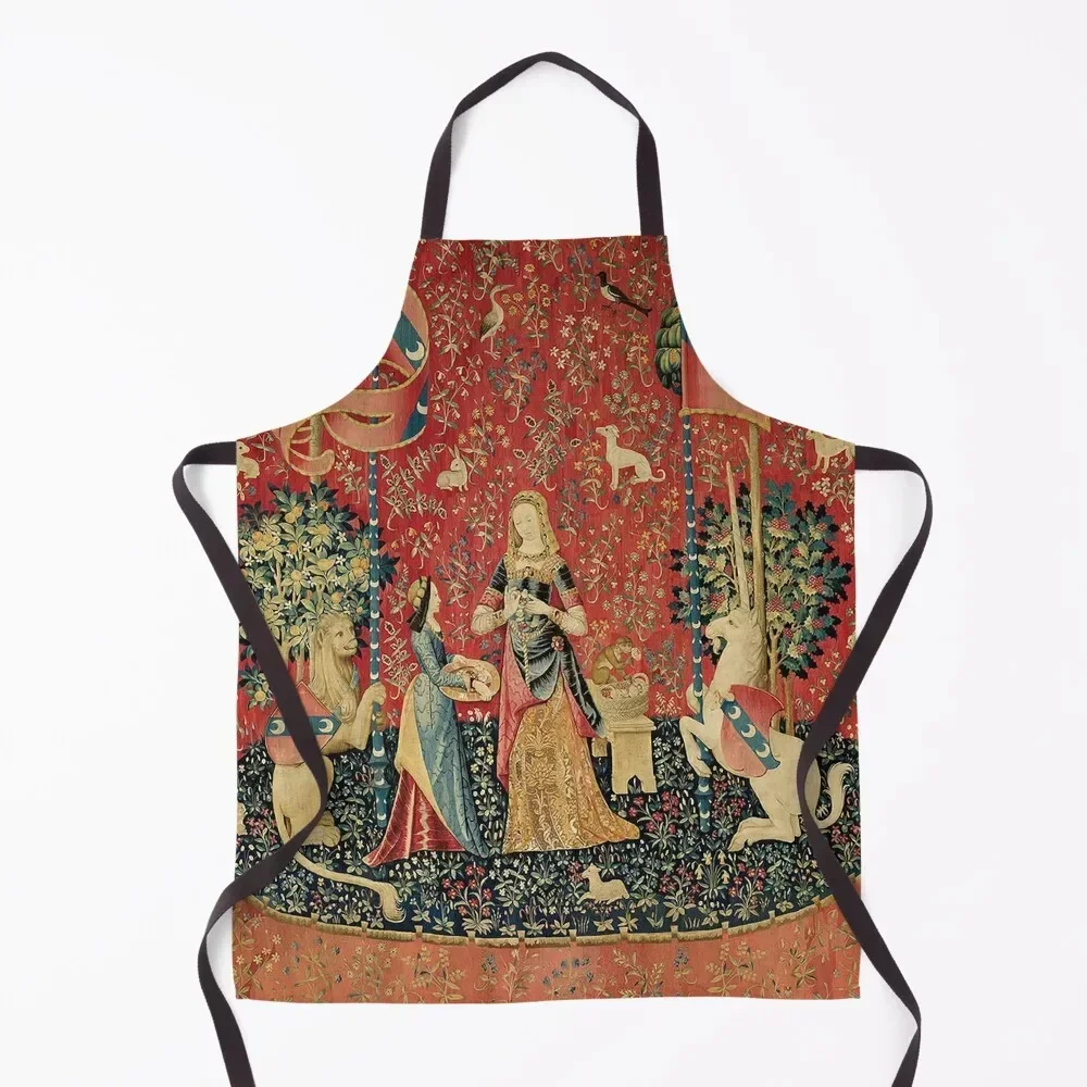 

The Lady and the Unicorn: à Mon Seul Désir Apron Cute Kitchen carpenter barber uniform Apron