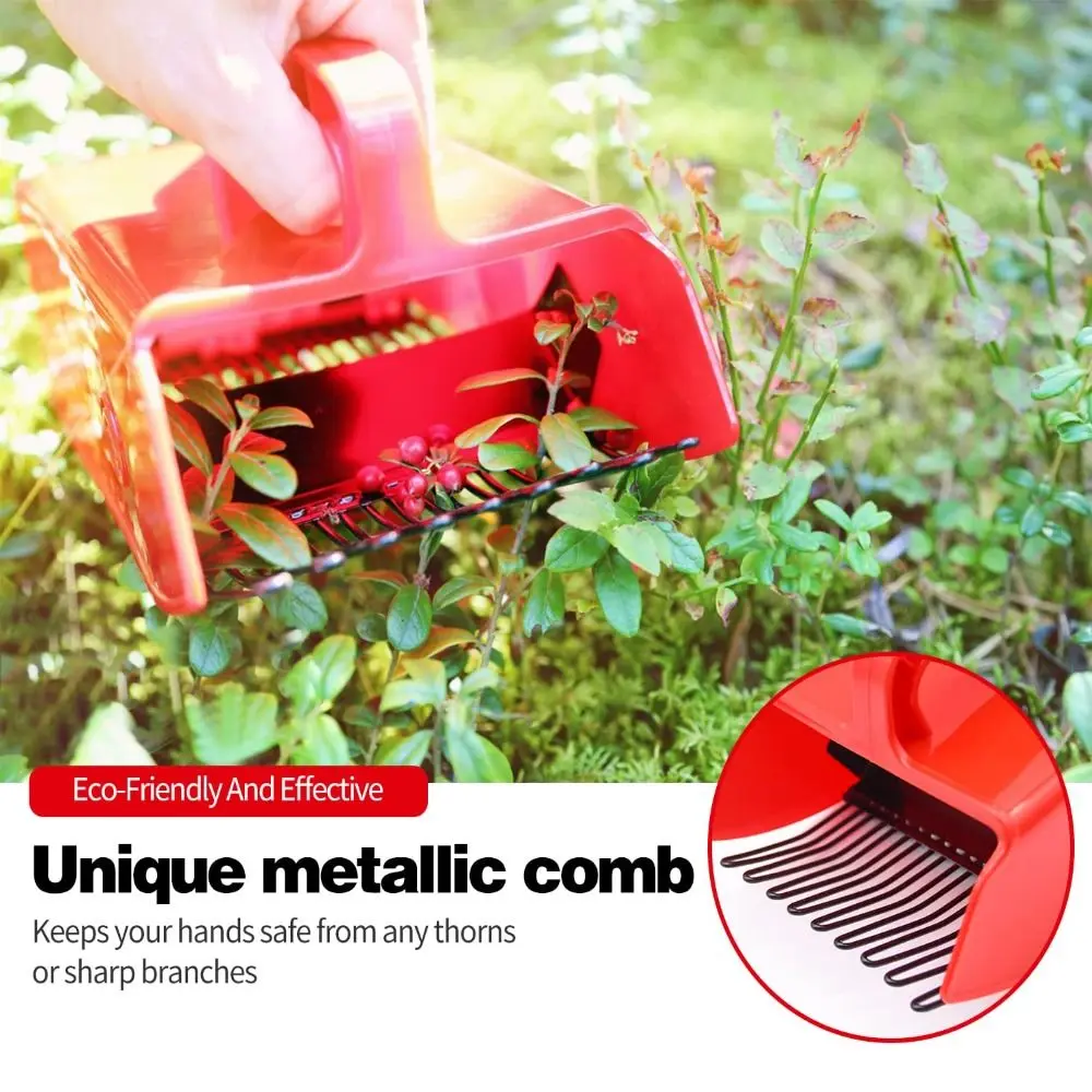 Picking Berry Harvester Scoop Ergonomic Handle Huckleberry Picker Labor Saving Environmentally Blueberry Picker Garden Tool
