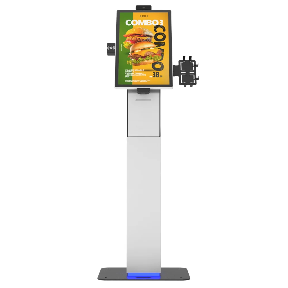 Machine with Interactive Display and Receipt Printer for Restaurant Use Self Service Kiosk High Efficiency Food Ordering
