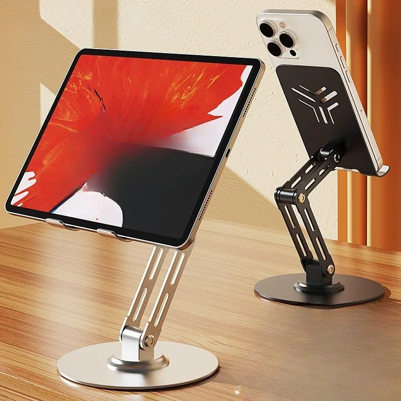 Mobile Phone Holder, Tablet Universal Folding Anti-shake 360 Degree Rotation, Bracket