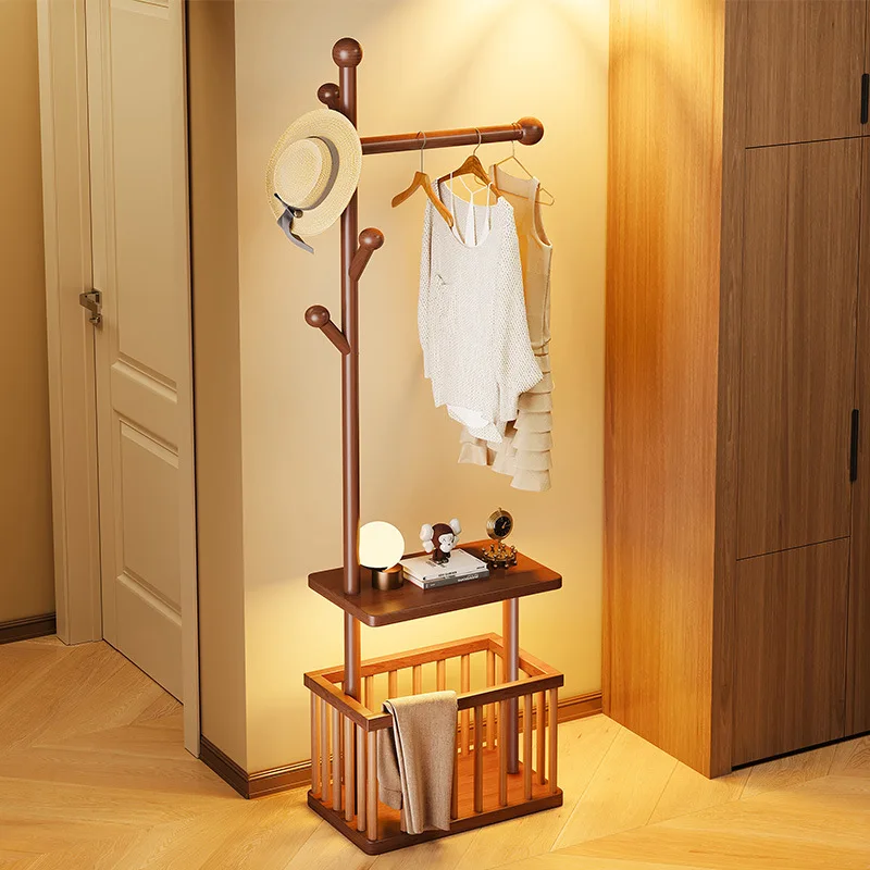 

Hanger Floor-to-ceiling drying rack Floor-to-ceiling indoor folding clothes rack Household bedroom clothes storage rack Shelf