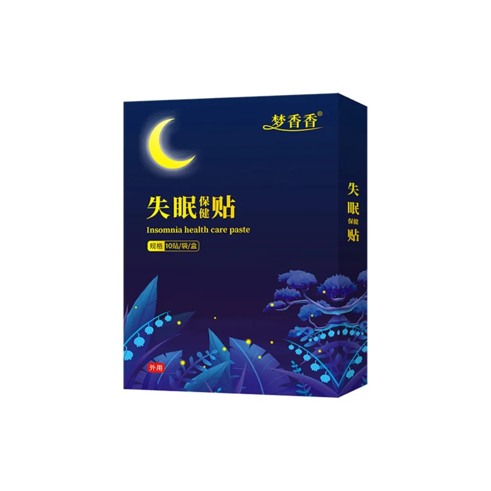 

Portable 10pcs Insomnia Treatment Relieve Anxiety Decompression Headache Neurasthenia Sooth Plasters Body Relax Help Sleep Patch