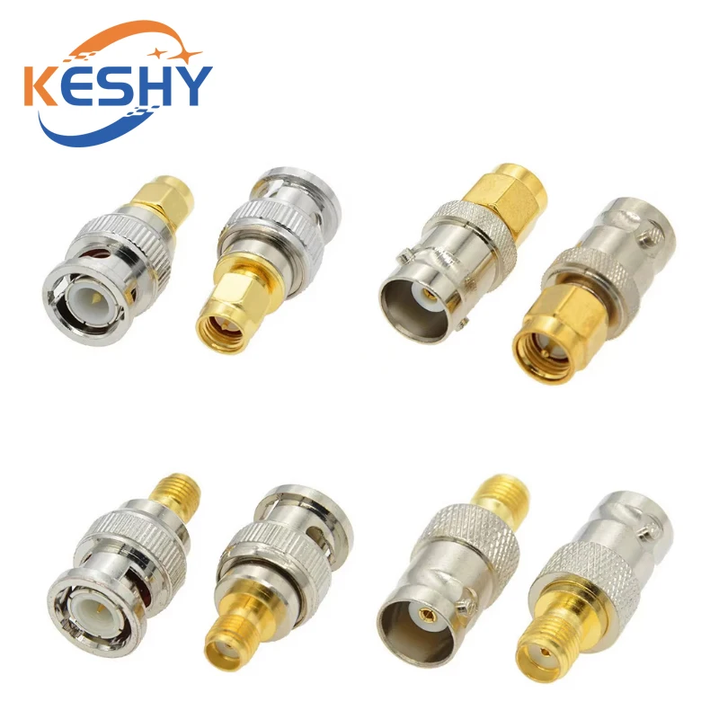BNC To SMA Connectors Type Male Female RF Connector Adapter Test Converter Kit Transmission Cables SMA To BNC Connector