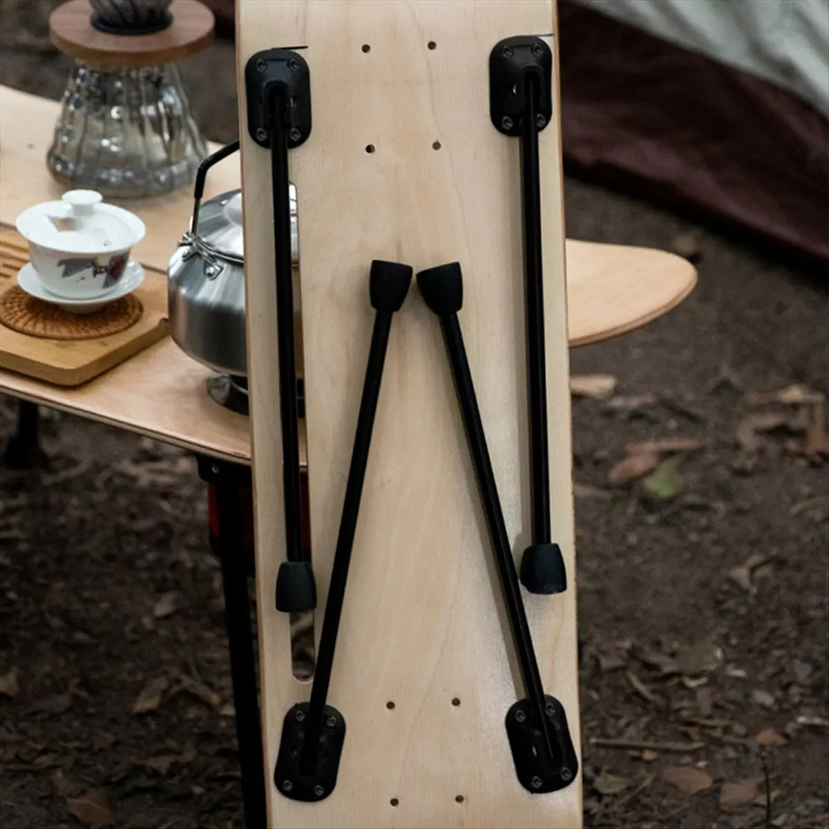 ABXY 4Pcs Camping Table Leg Camping Folding Legs Heavy Duty Table Leg with Screws Coffee Table Legs 45cm