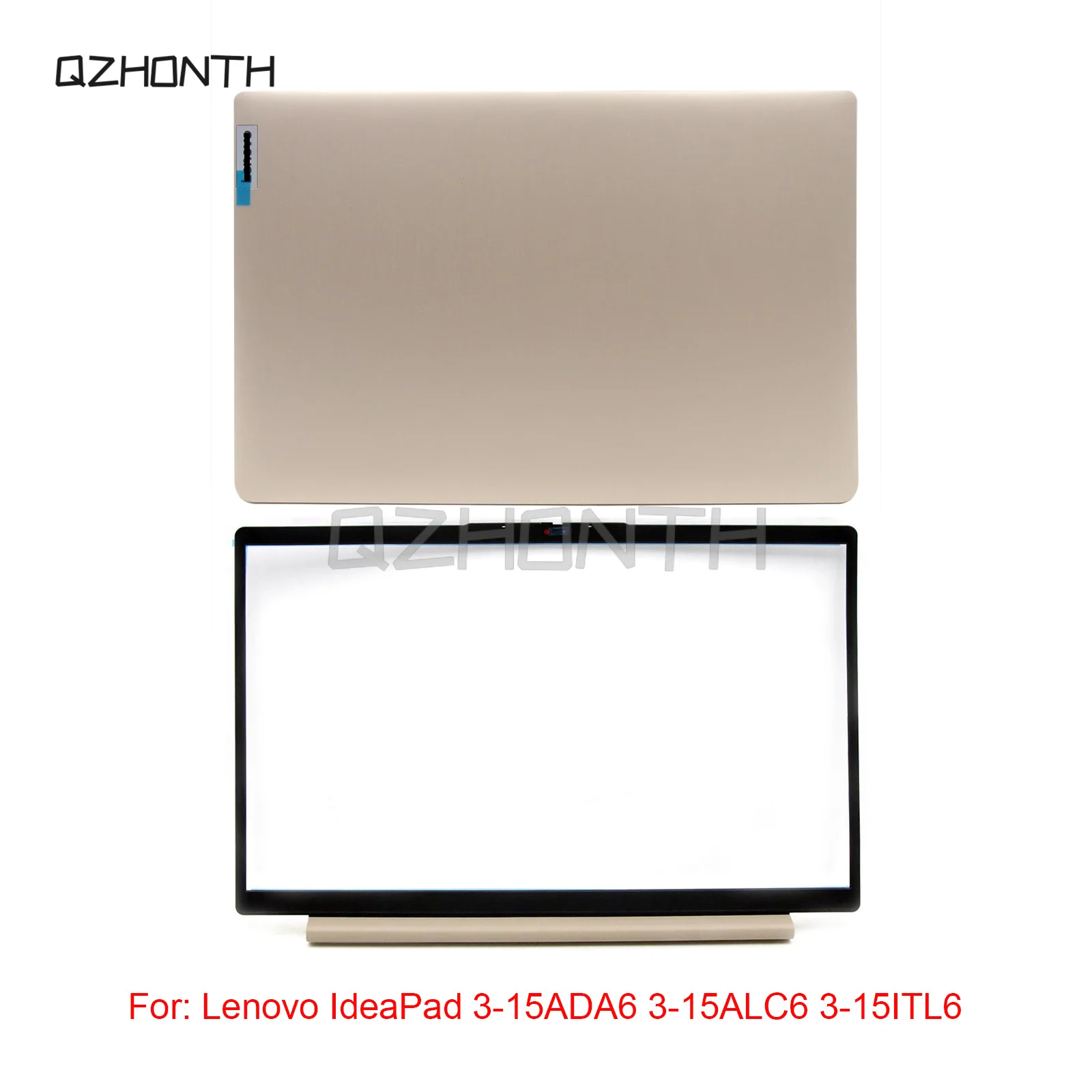 (1PCS) New For Lenovo IdeaPad 3-15ADA6 3-15ALC6 3-15ITL6 (2021) LCD Back Cover + Front Bezel (Gold) 15.6