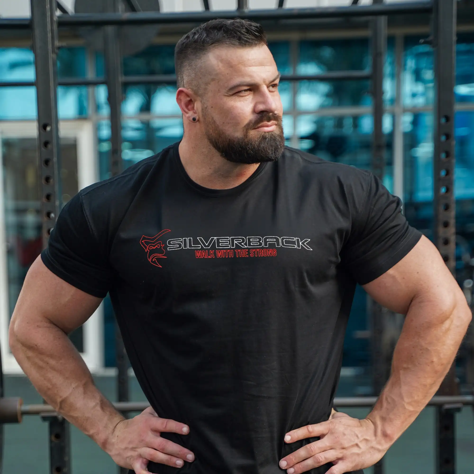GYM Gorilla Bloodline T-Shirt - Silverback Gymwear _ Perfect for Bodybuilders & Powerlifters