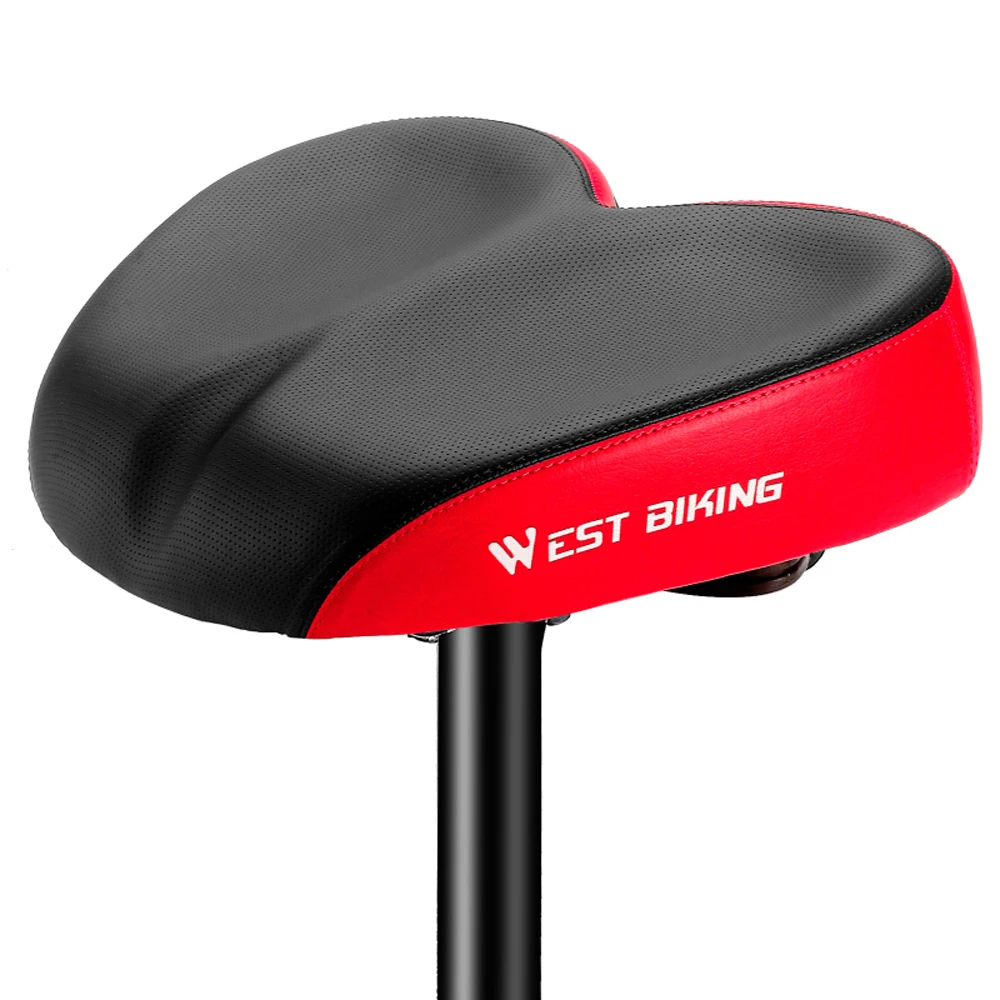 WEST BIKING Ergonomic Bicycle Replacement Saddle Soft Widen Thicken Road Bike Cushion Distance Riding Comfortable Cycle Seats