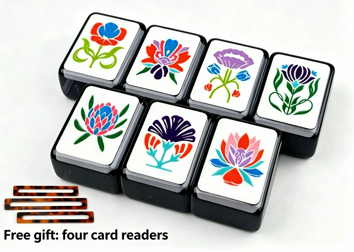 Factory Original Luxury Inlaid Acrylic American Mahjong Set 160Pcs Wear-resistant Ideal Christmas Gift for Family Collection