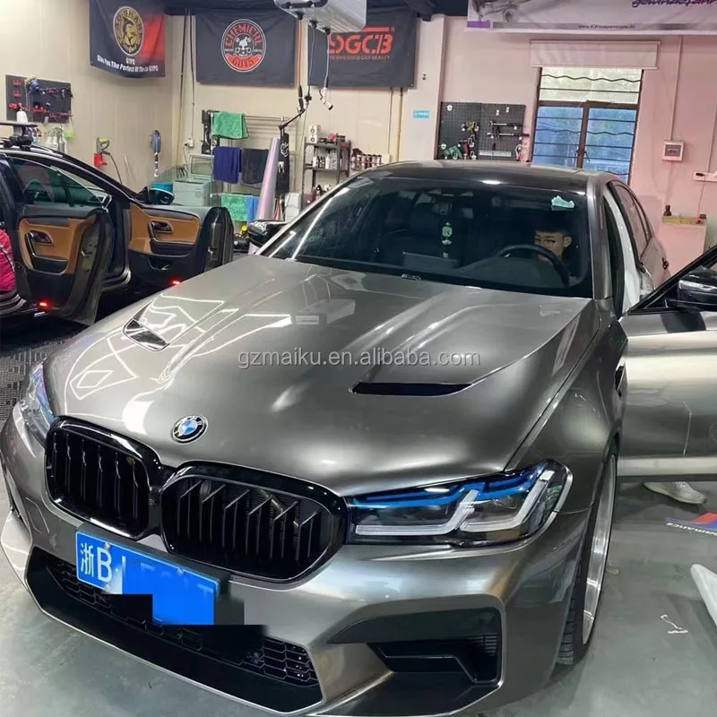 CS Style G30 G38 F90 M5 غطاء محرك الألومنيوم لسلسلة 5 G30 وF90 M5