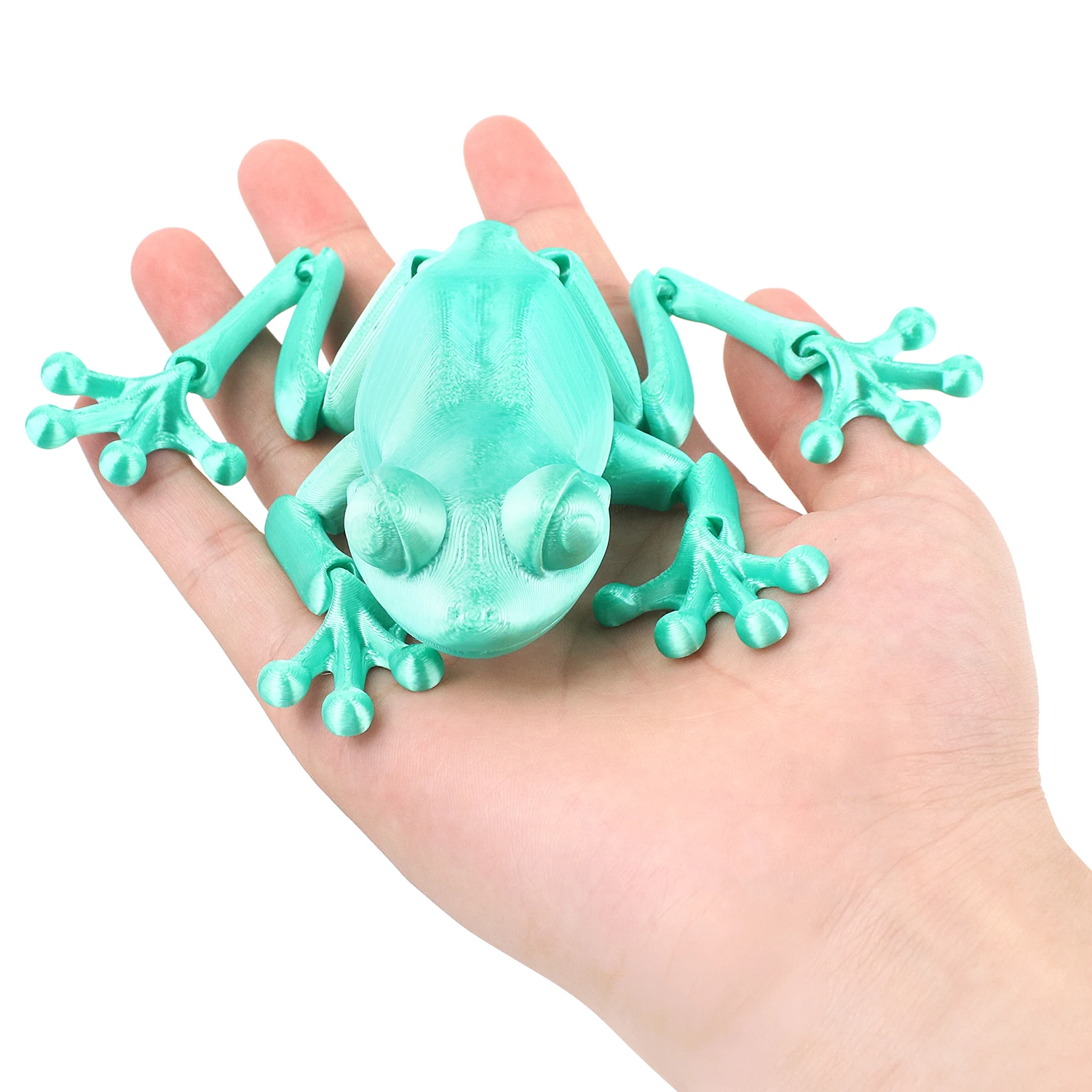 3D printed frogs, simulated animal toys, figurine models, 3D printed toys for parent-child interactive entertainment