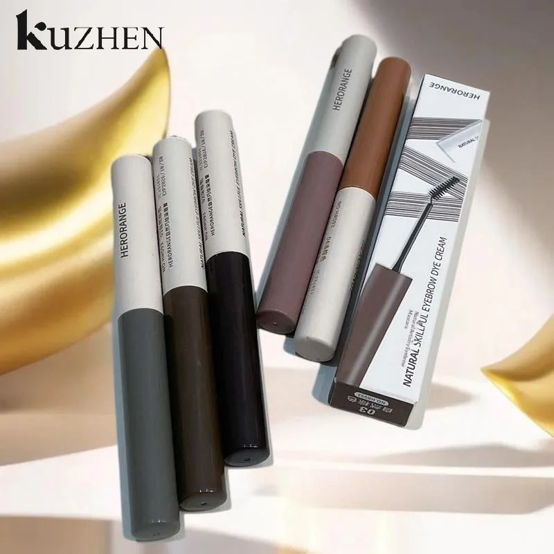 【HERORANGE 】 جل صبغ محسن للحواجب مقاوم للماء يدوم طويلاً وسريع الجفاف وصبغ الحاجب وشم ملون كريمي للحواجب ومستحضرات التجميل #5