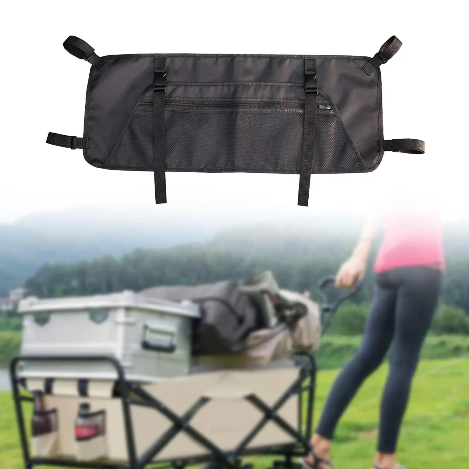 

Wagon Side Pocket Lightweight Multifunction Organizer Stylish Portable Wagon Side Storage Bag for Picnic Beach Outdoor Camping