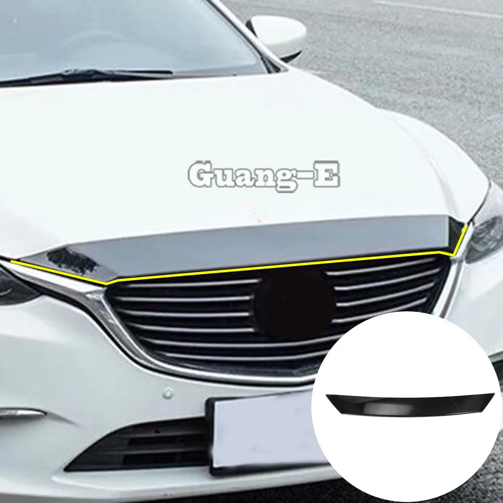 Carbon Fiber For Mazda 6 Mazda6 Atenza 2014 2015 2016 2017 2018 2019 Cover Frame Front Engine Machine Grille Stick Trim Frame