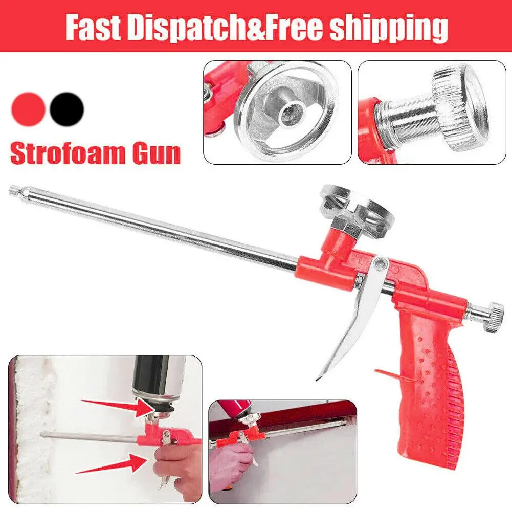 

Professional Foam Spray Gun Pressure Applicator Manual Caulking Glue Gun for PU Expanding Foam Precise Application Heavy Duty