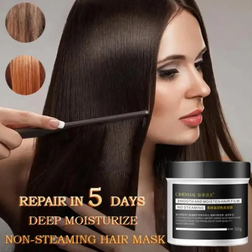 Collagen Hair Mask Keratin Treatment Straightening Magic Deeply Dry Moisturize Smoothing Soft Frizzy Hair Repair Hair Care S6M0