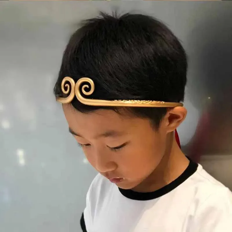 أسود أسطورة Wukong Qi Tian Da Sheng تأثيري أغطية الرأس 30 سنتيمتر Ru Yi الذهب هوب عصا جميع المعادن الحرفية حلية لعبة الطرفية #6