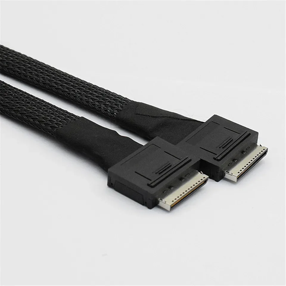 For Oculink SFF 8611 8I to SFF 8611 8I High Speed Data Transmission SFF-8611 PCI-Express Cable 50cm Server Connection