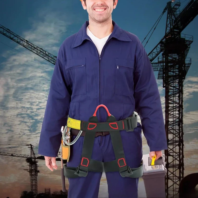 

Outdoor Harness Sports Rock Climbing Half-Body Harness Waist Support Safety Belt Aerial Survival Mountain Tools