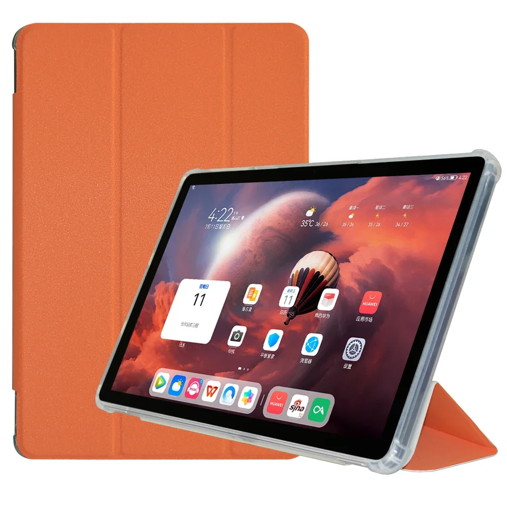 

Auto Sleep/Wake-up For Funda Teclast P50AI 10.92" Smart Tablet Case Slim Folding Stand Flip Book Cover with Soft TPU Back Shell