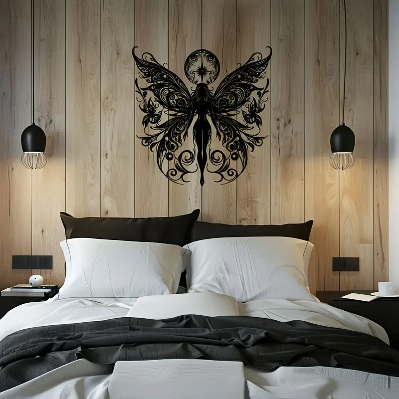 A fantastic large-sized iron monster fairy tale-Art Deco style metal fairy semi-realist silhouette 1PC