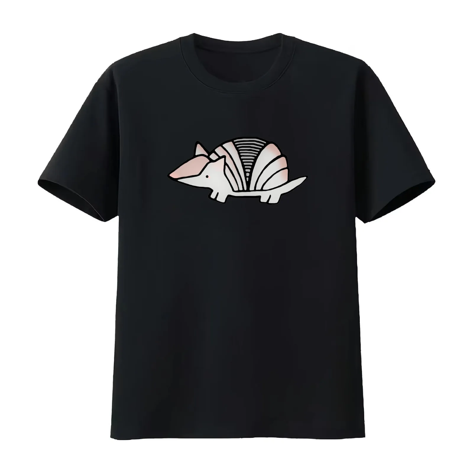 Arma-Deal-With-It T-Shirt Summer Casual Cotton Tee Oversized Streetwear Tops Vintage Graphic Print Loose Fit Short Sleeve