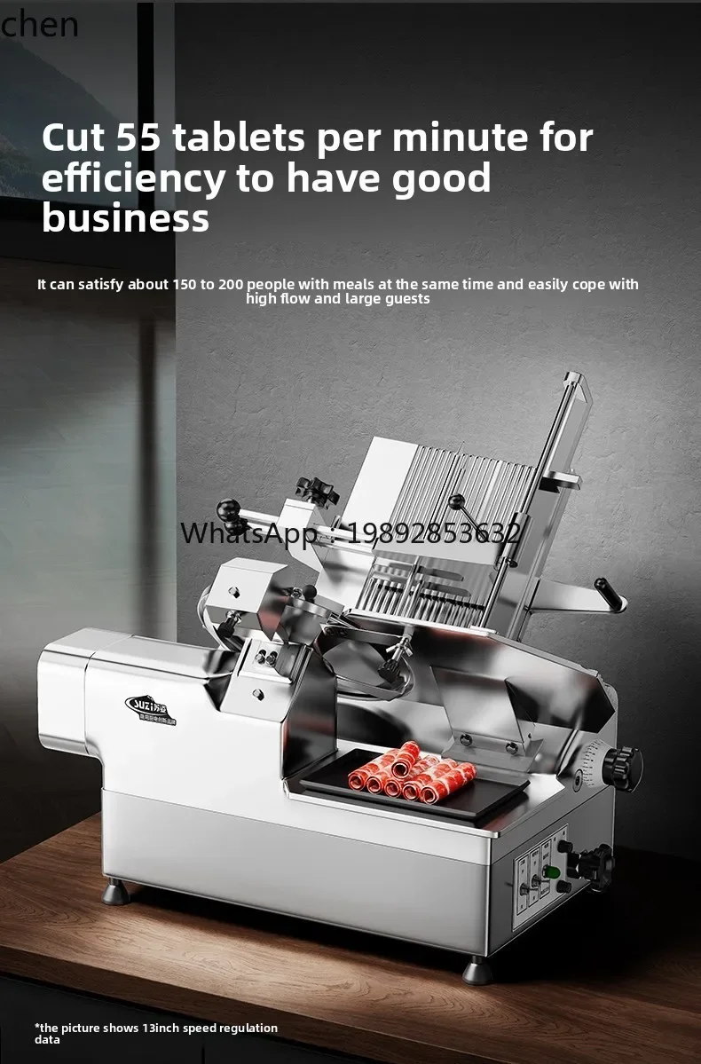 

Automatic Electric Slicer Hot Pot Restaurant Beef and Mutton Rolls Household Meat Slicing and Slicing Machine
