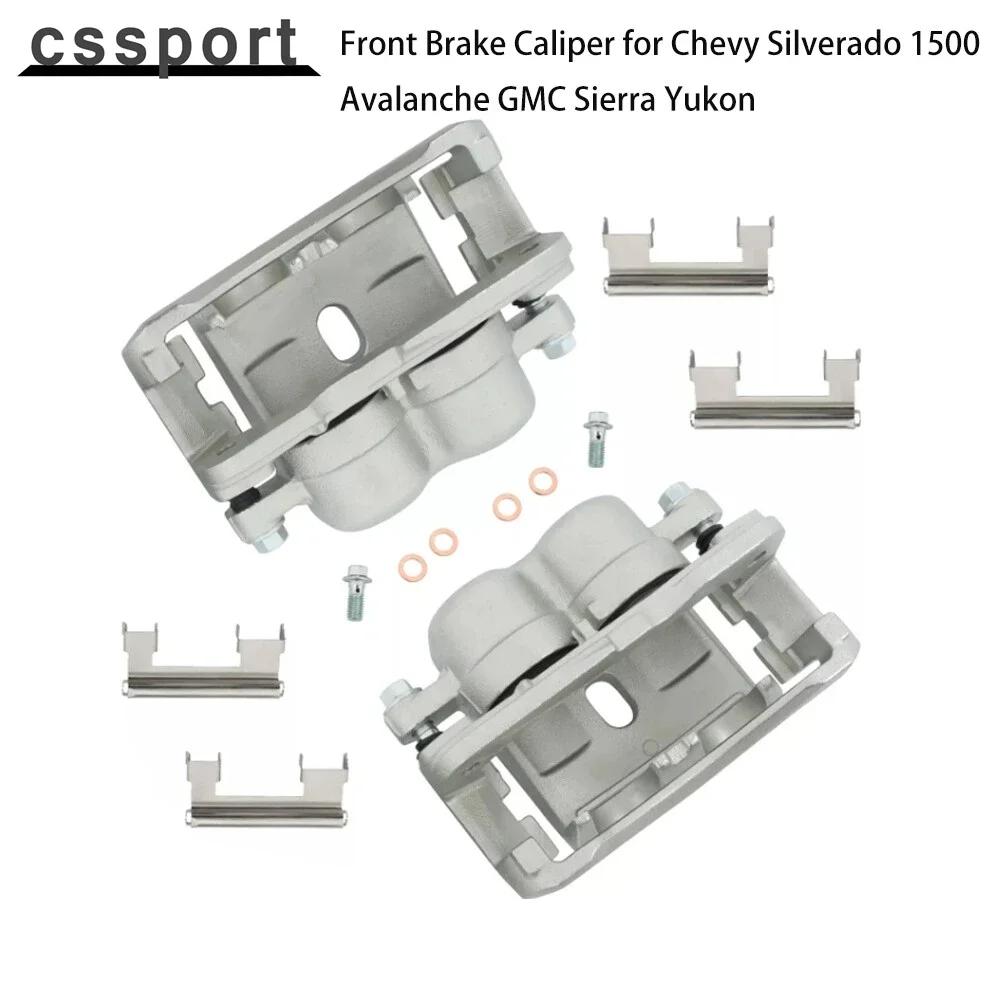 

Front Pair(2) Brake Caliper for Chevy Silverado 1500 Avalanche GMC Sierra Yukon