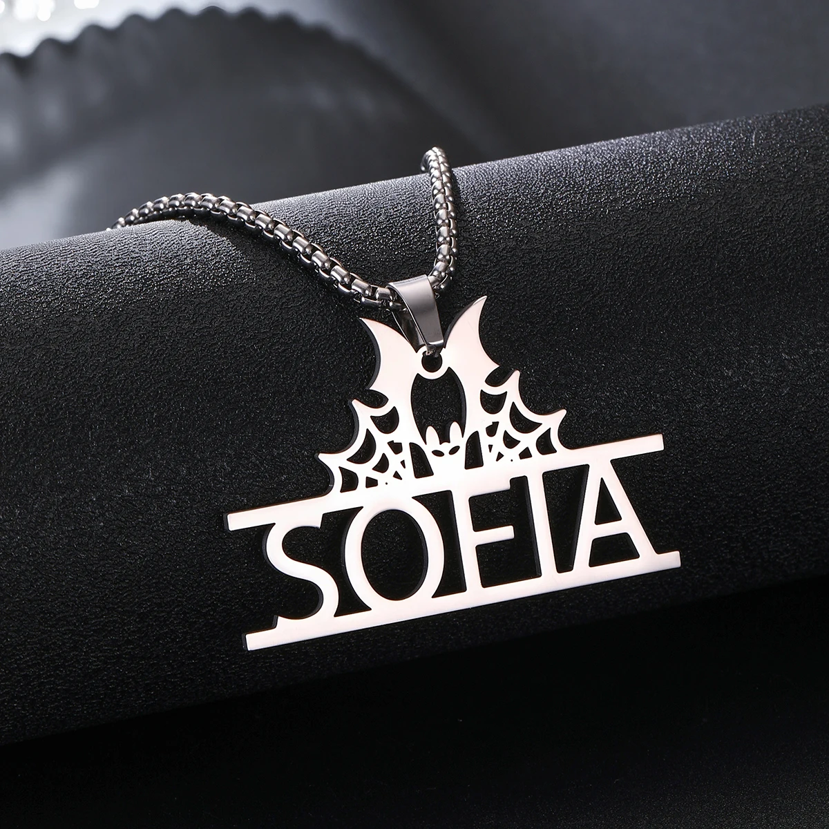 

Custom Name Necklace Personalized Silver Chain Stainless Steel Necklace For Women Man Customized Jewelry for Men Birthday Gift