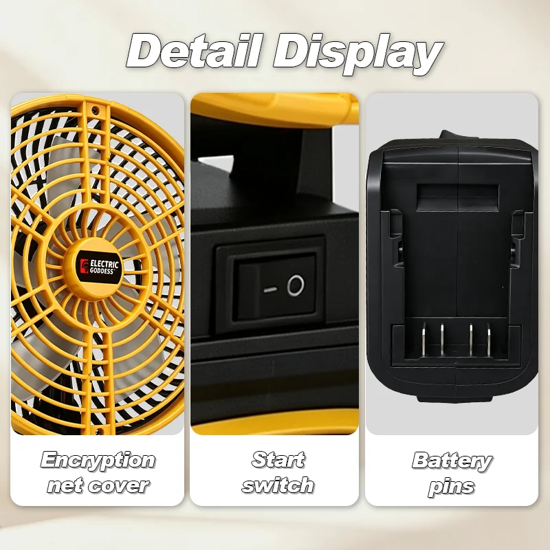 8Inch Desk Fan 180° Tilt,Ultra - Outdoor Power Pedestal ulasan dan harga