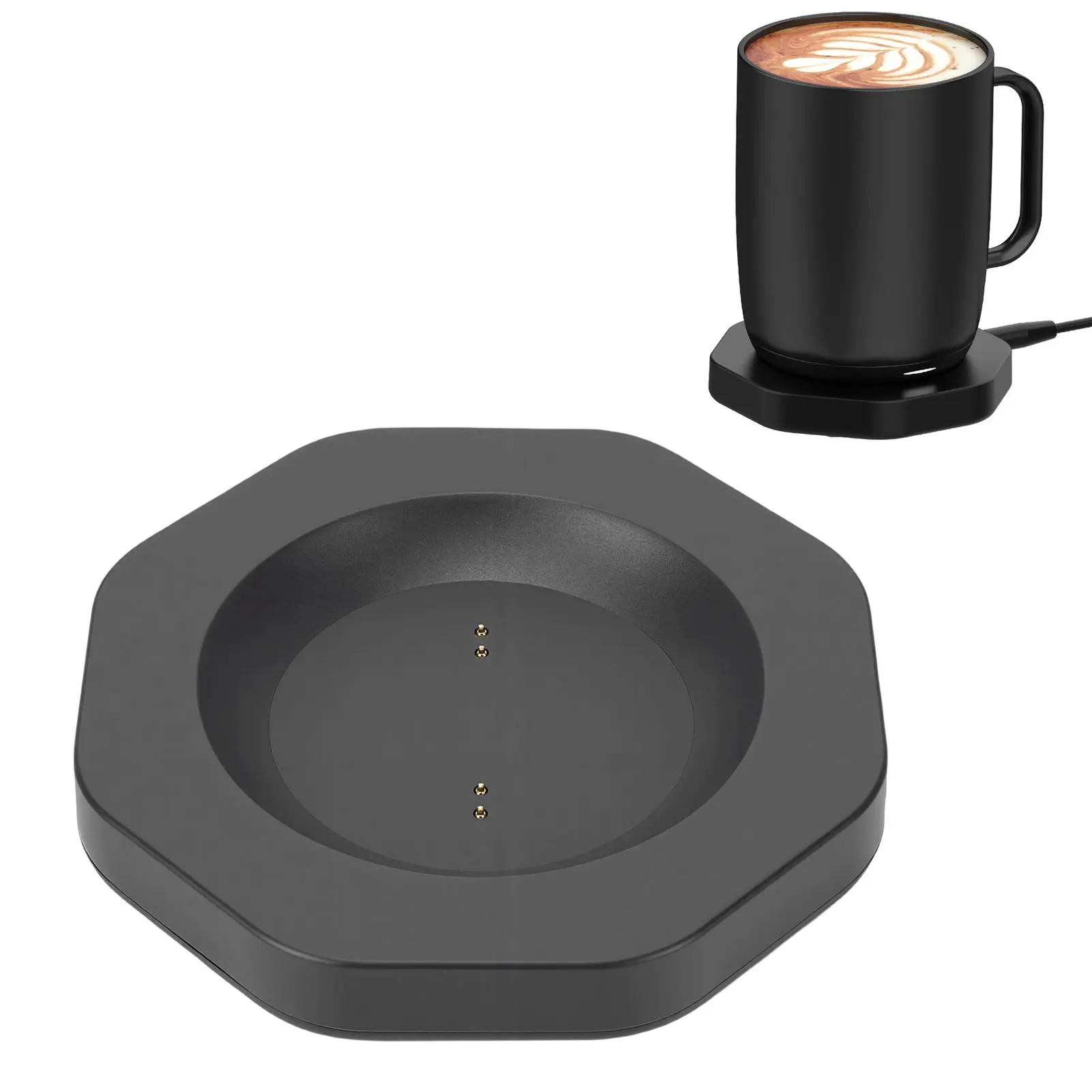 Smart Mug Power Supply Base Charging Coaster Fit for Ember Temperature Control Smart Mug 2 2+ 1 Black Smart Mug Charging Base