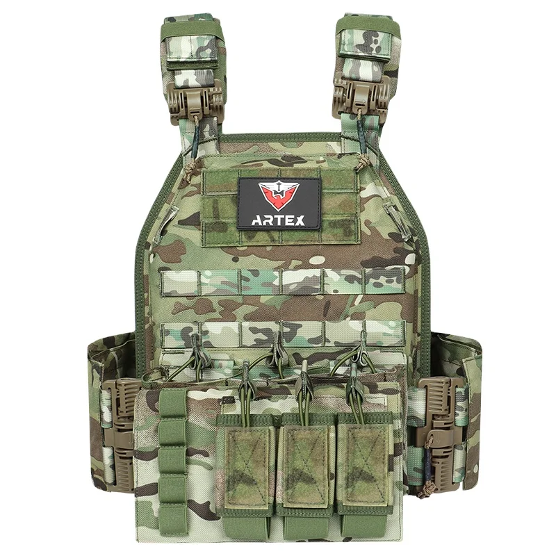 Camouflage Molle Tactic Vest Personal Protective Tactical Gear Ballistic Plate Carrier Tactical Vest quick release Armor Vest