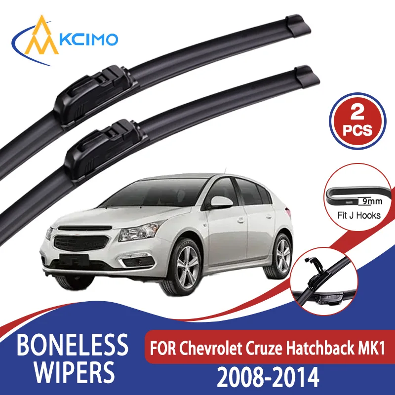 

For Chevrolet Cruze Hatchback MK1 2008-2014 Car Wiper U-type Soft Rubber Boneless Wiper HD Quiet Durable Automotive Wiper 24"+18
