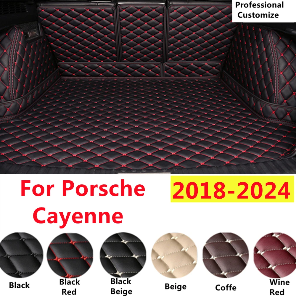 

SJ Custom XPE Full Set Fit For Porsche Cayenne 2024 2023 2022 2021 2020 2019 2018 Car Trunk Mat Tail Boot Tray Liner Rear Cargo