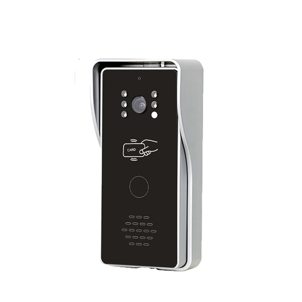 Homefong  RFID Video Intercom Wired Video Door Phone 7 Inch Monitor Outdoor Doorbell Panel Unlock Rainproof  HD Camera
